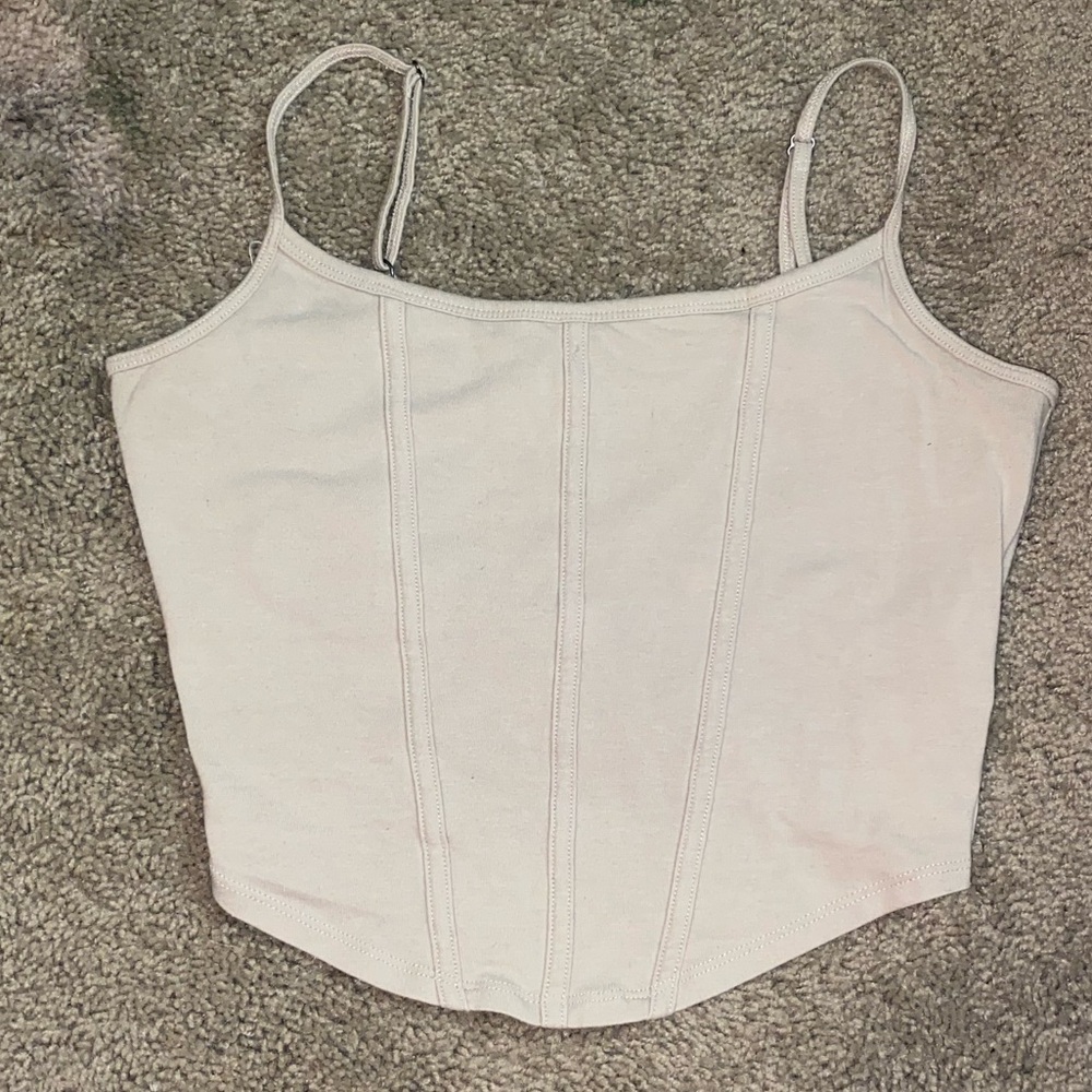 Corset Style Hollister Crop Tank Top
